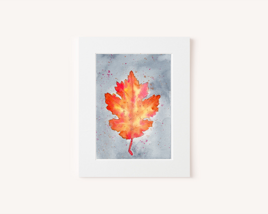 Leaf Watercolor #18 Original Painting