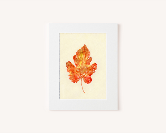 Leaf Watercolor #9 Original Painting