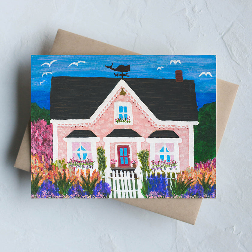 Greeting Card-Mendocino Home