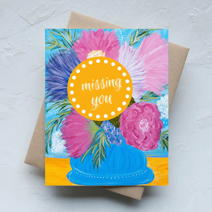 Greeting Card-Peggy | Missing You
