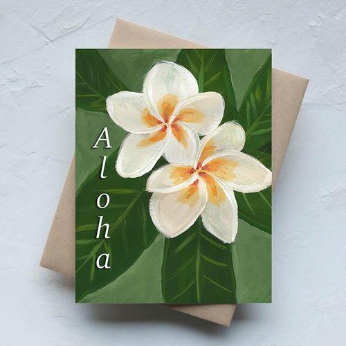 Greeting Card-Plumeria Donelle | Aloha