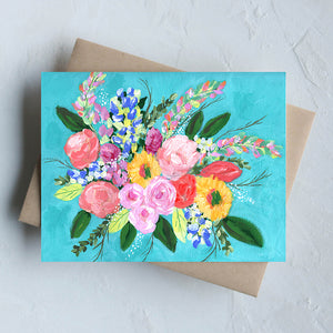 Greeting Card-Softly And Tenderly