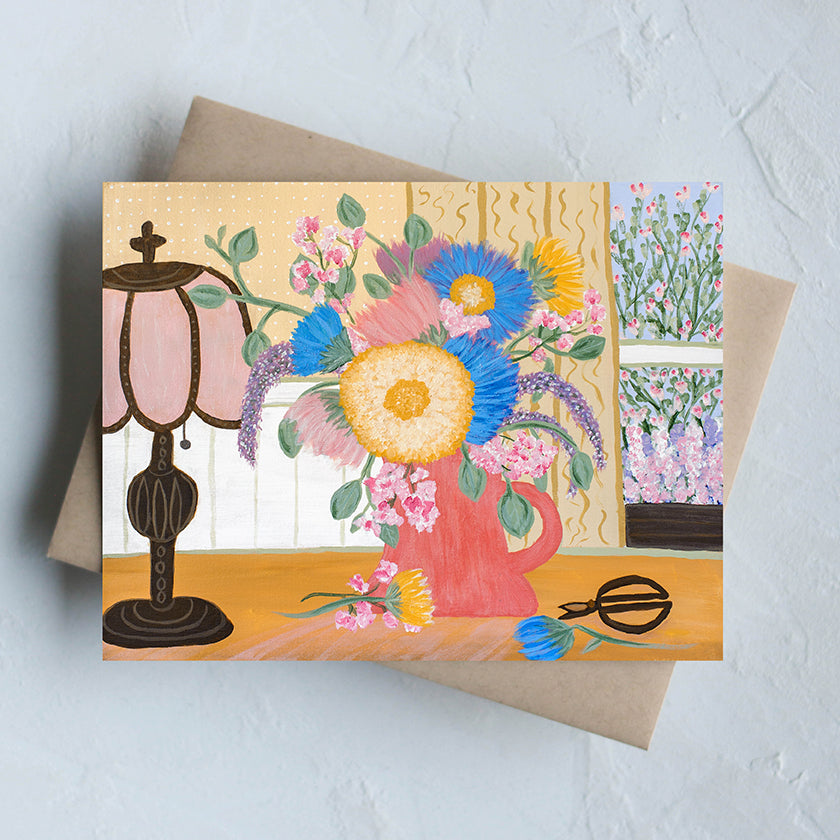 Greeting Card-Tiffany Lamp